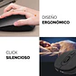 Mouse Inalámbrico 2,4Ghz, 1600 DPI USB-C Recargable Negro - thumbnail 3