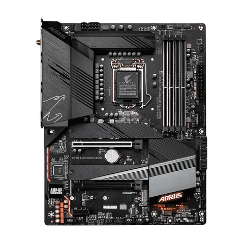 Placa Madre Gigabyte Z590 AORUS ELITE AX (LGA1200, DDR4, M.2, Wi-Fi, ATX)