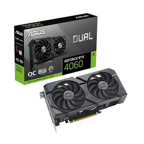 Tarjeta de Video ASUS Dual GeForce RTX 4060 OC Edition de 8GB GDDR6