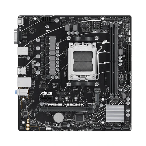 Placa Madre Asus PRIME A620M-K, AM5, DDR5, M.2, MicroATX