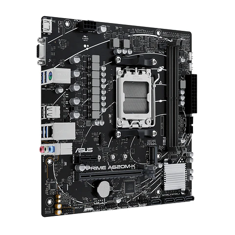 Placa Madre Asus PRIME A620M-K, AM5, DDR5, M.2, MicroATX