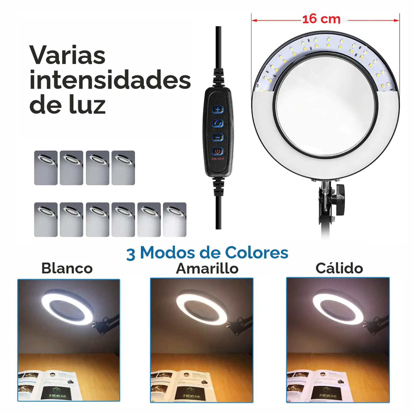 Lámpara Metalica Articulada Flexible Escritorio Multiuso 5