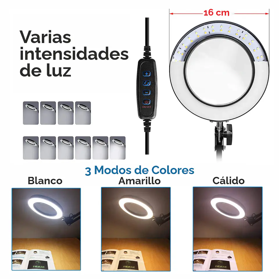 Lámpara Metalica Articulada Flexible Escritorio Multiuso 5