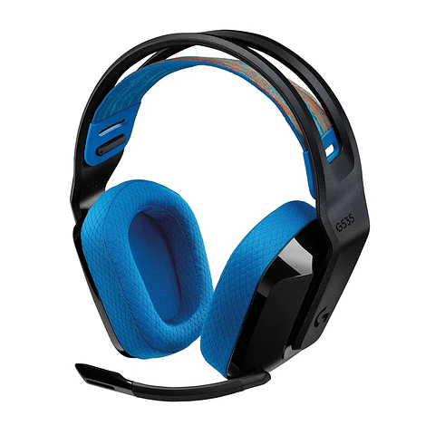 Audífonos Logitech G535 Lightspeed, Dongle USB, Negro/Azul