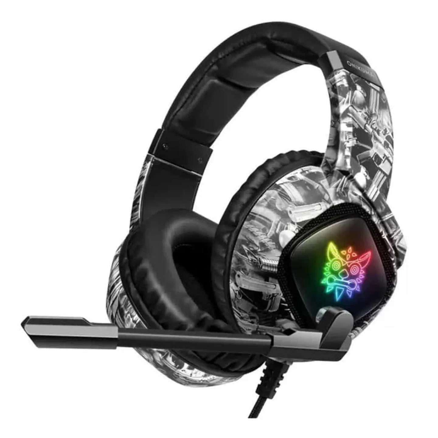 Audífonos gamer profesional Onikuma K19 - diseño camuflaje 1