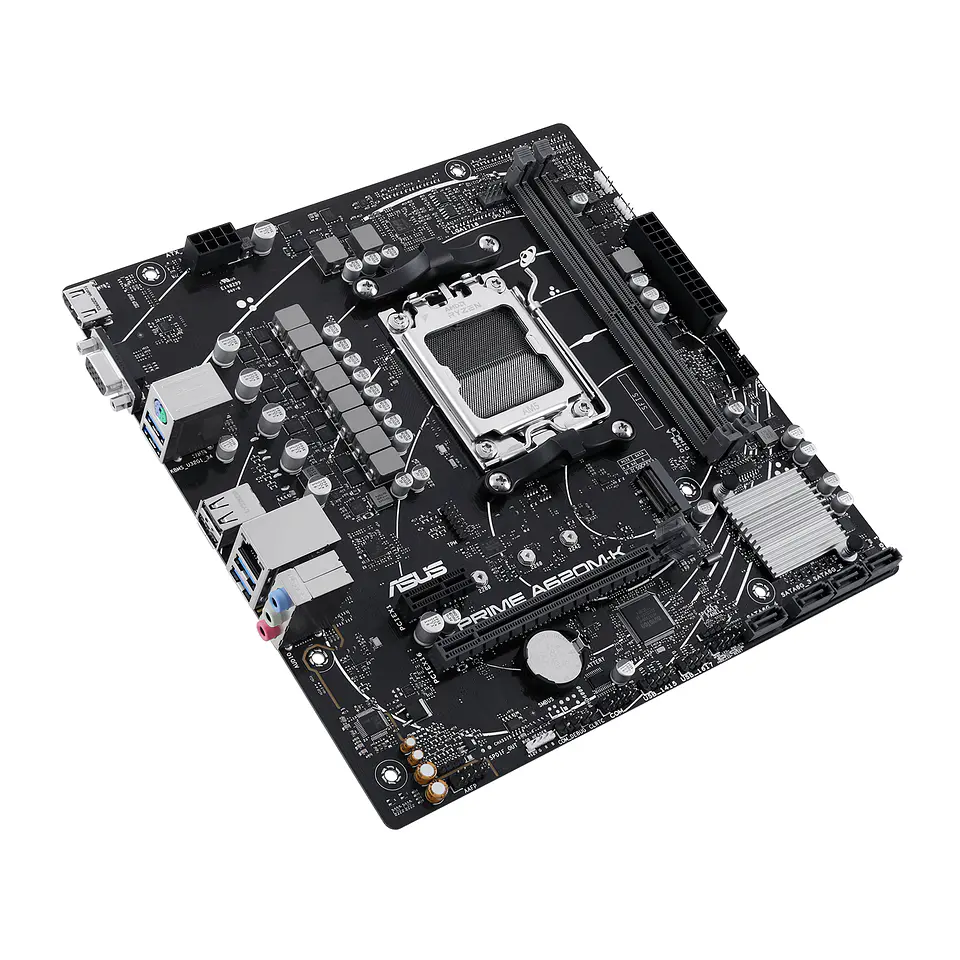 Placa Madre Asus PRIME A620M-K, AM5, DDR5, M.2, MicroATX 4
