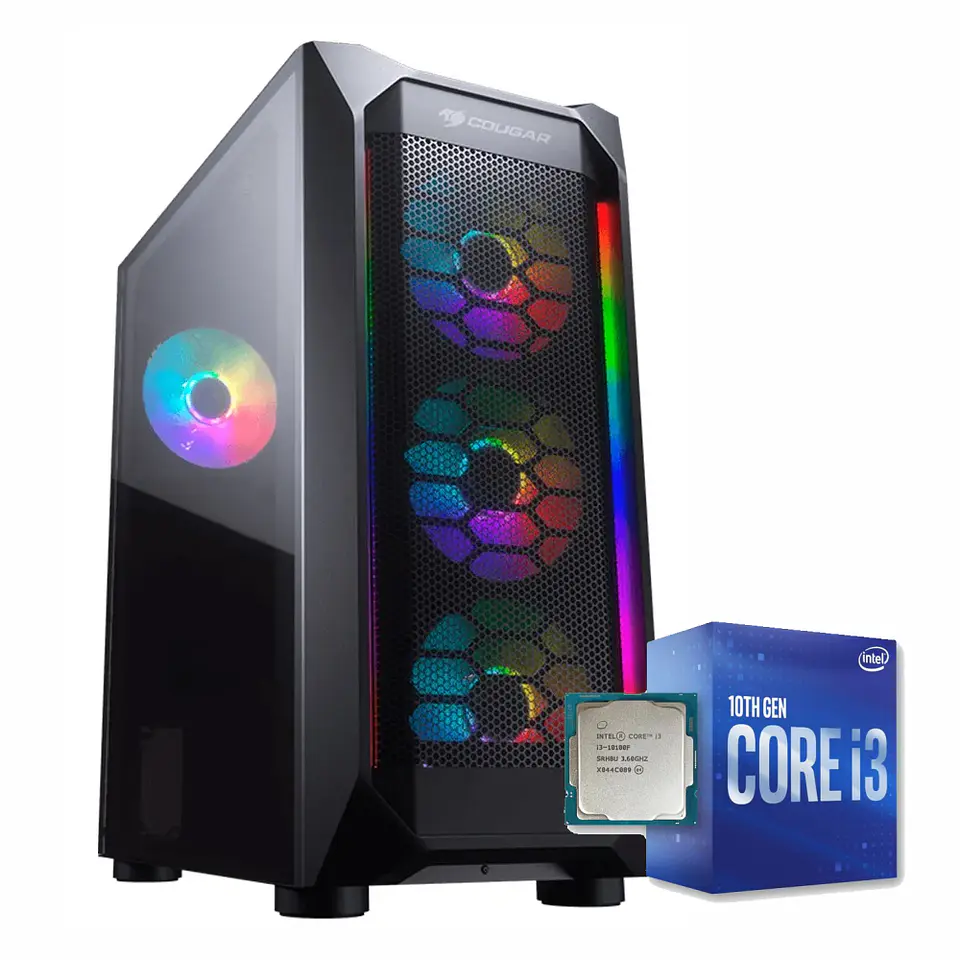 Pc Gamer Ranger i3.2: Intel Core i3-10100F, GTX 1660 super, SSD 480 GB, RAM 16 GB, Wifi 1