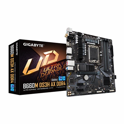 Placa Madre Gigabyte Micro ATX B660M DS3H DDR4 WiFi6 - Intel LGA1700