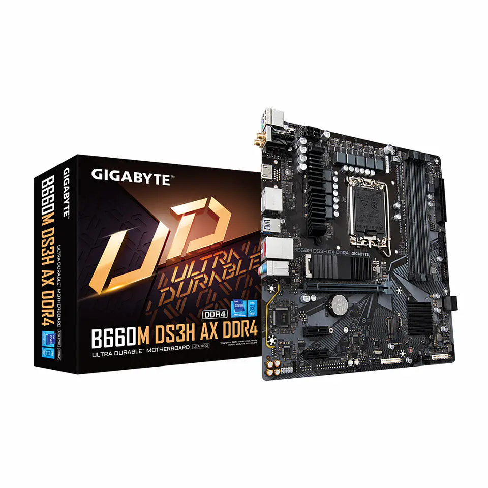 Placa Madre Gigabyte Micro ATX B660M DS3H DDR4 WiFi6 - Intel LGA1700 1