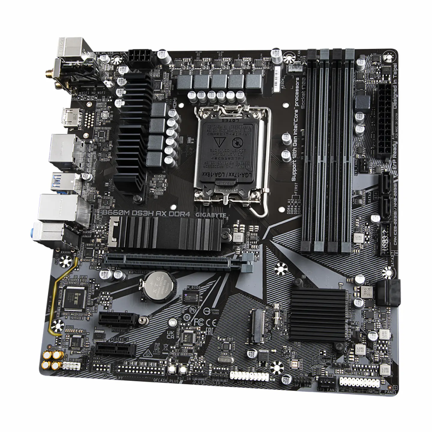 Placa Madre Gigabyte Micro ATX B660M DS3H DDR4 WiFi6 - Intel LGA1700 2