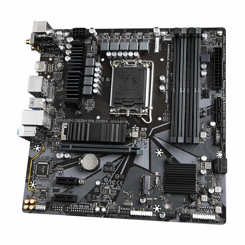 Placa Madre Gigabyte Micro ATX B660M DS3H DDR4 WiFi6 - Intel LGA1700 2