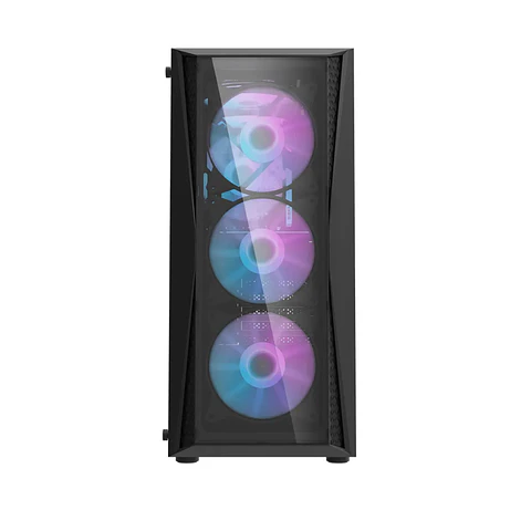 Gabinete Gamer Darkflash DK352 Vidrio Templado 4Fan ARGB ATX Black