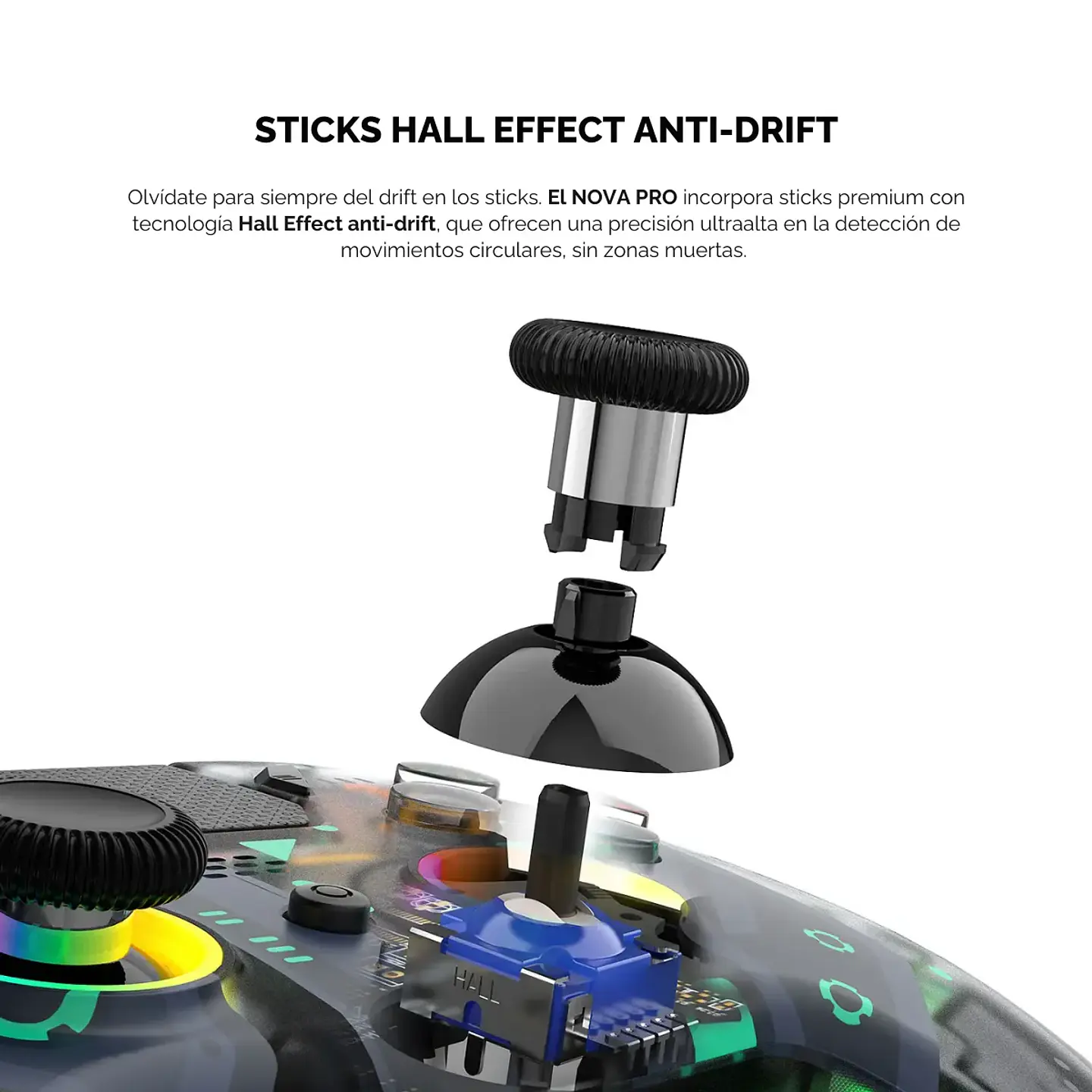 Control Joystick Fantech Nova Pro Polaris WGP14V2 Inalámbrico RGB 5