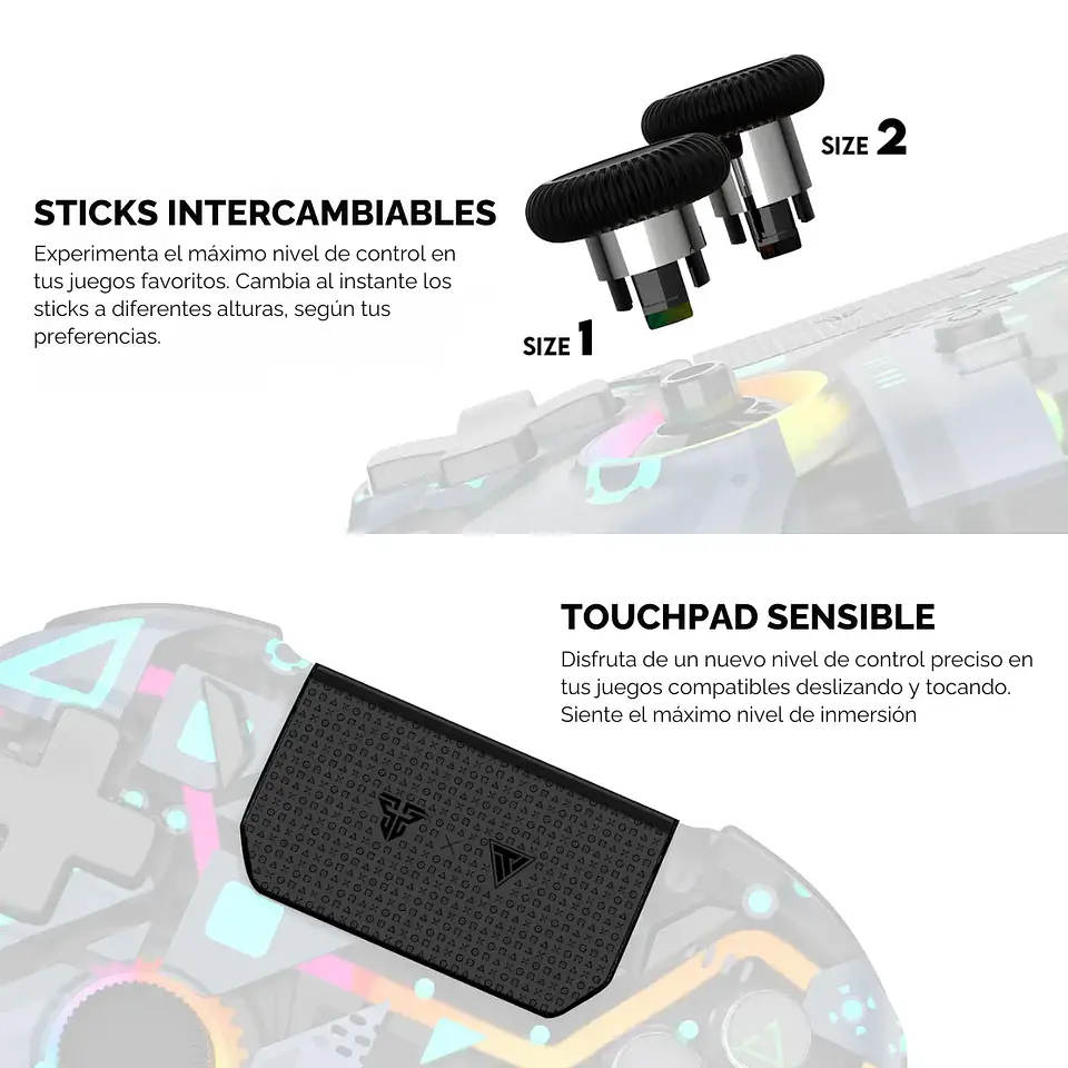 Control Joystick Fantech Nova Pro Epsilon WGP14V2 Inalámbrico RGB 3