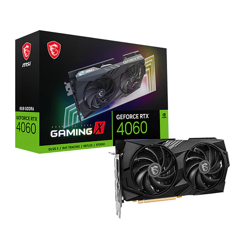 Tarjeta de Video MSI Geforce RTX 4060 GAMING X de 8GB GDDR6