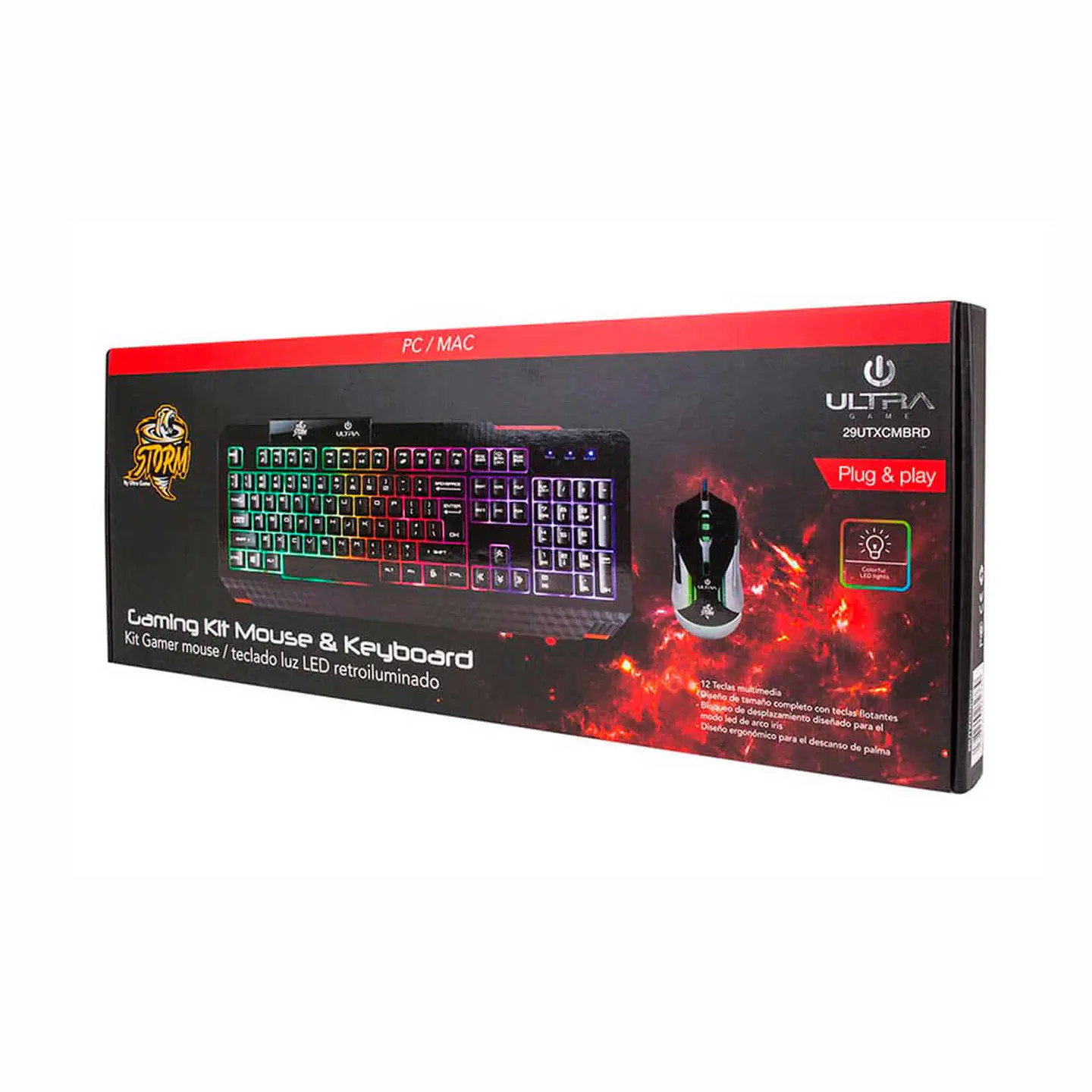 Kit gamer: Combo Teclado + Mouse Gamer Ultra Technology 3