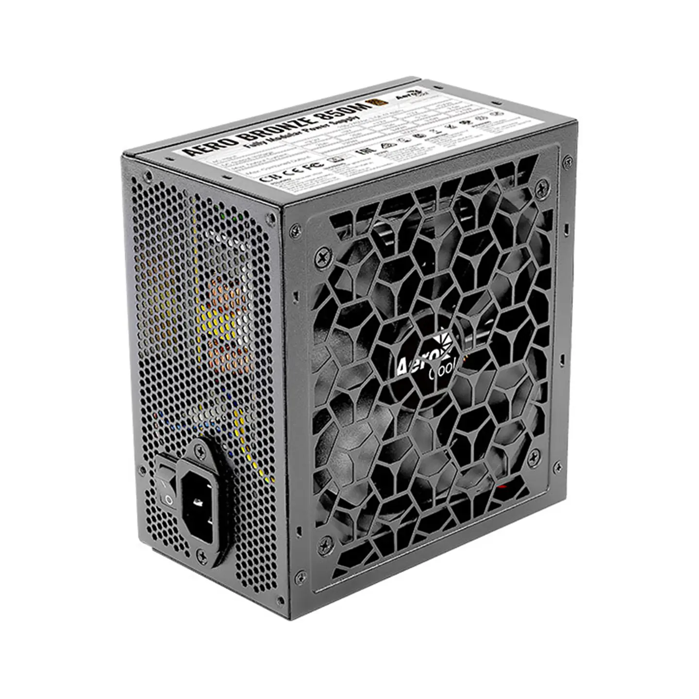 Fuente de Poder Aerocool 850W, Full Modular, Certificada 80+ Plus Bronze 5