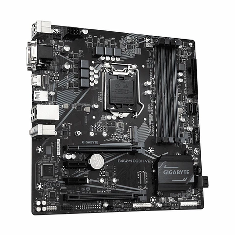Placa Madre Gigabyte B460M DS3H V2 (LGA1200, M.2, DDR4, MicroATX)