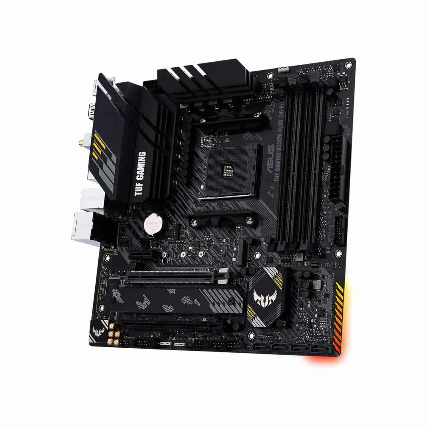 Placa Madre Asus TUF Gaming B550M-PLUS (Wi-Fi), AURA Sync, dual M.2, HDM, AM4 AMD Ryzen 4