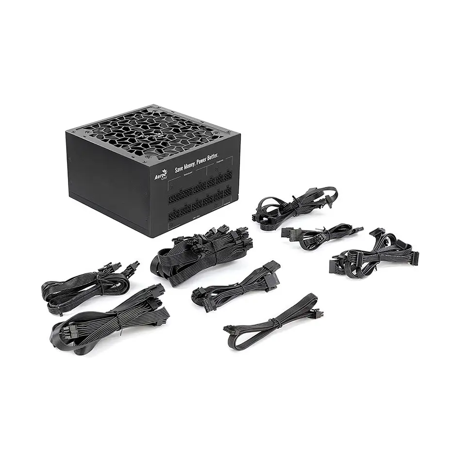 Fuente de Poder Aerocool 850W, Full Modular, Certificada 80+ Plus Bronze 6