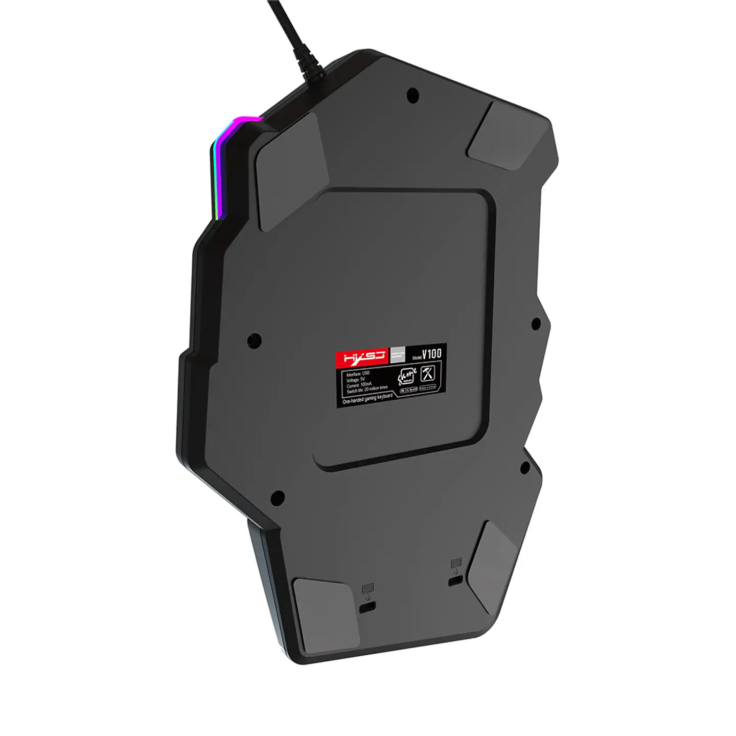 Kit Teclado Una Mano Mouse Gamer para Celular, Tablet, PC 4