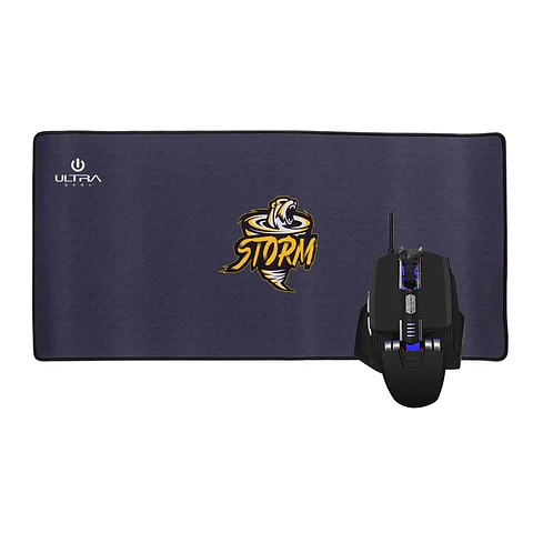 Kit Mousepad Y Mouse Gamer Led Óptico 7 Botones 3200dpi
