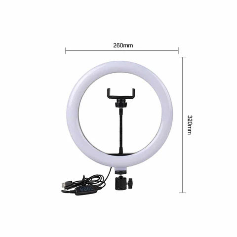 Aro de Luz LED Profesional 26cm Diámetro (sólo aro)