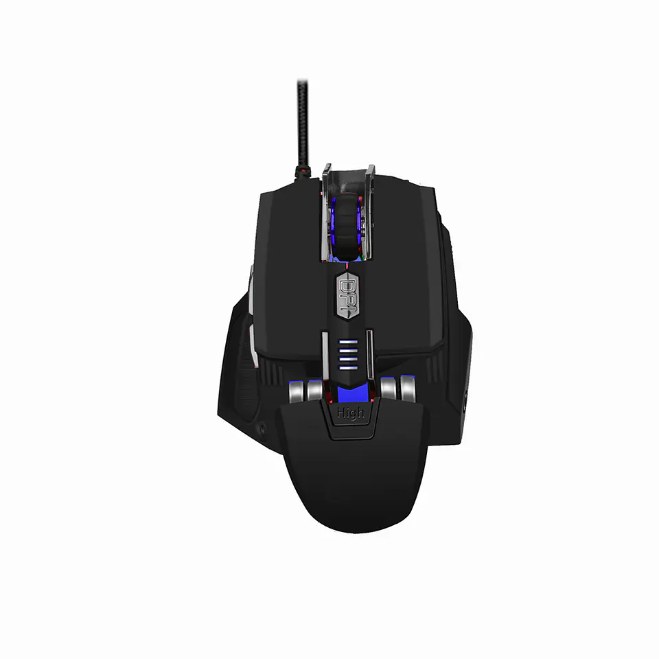 Kit Mousepad Y Mouse Gamer Led Óptico 7 Botones 3200dpi 3