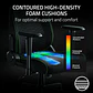 Silla Razer Iskur V2 X Black Fabric, soporte lumbar integrado - thumbnail 5