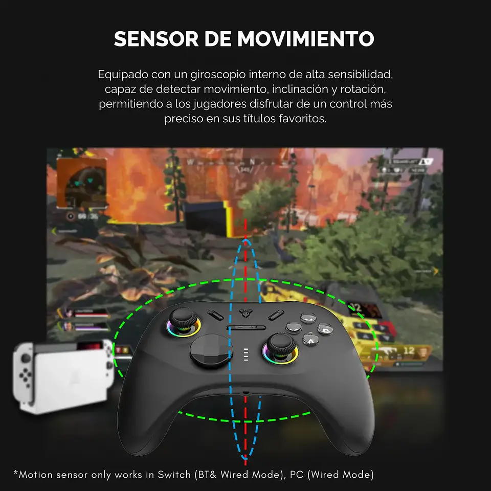 Control Joystick Fantech WGP15 EOS PRO ORION Inalámbrico 7