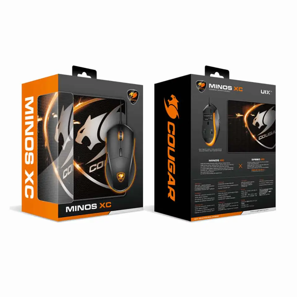 Kit Cougar mouse Minos XC + Pad Mouse Speed XC 8
