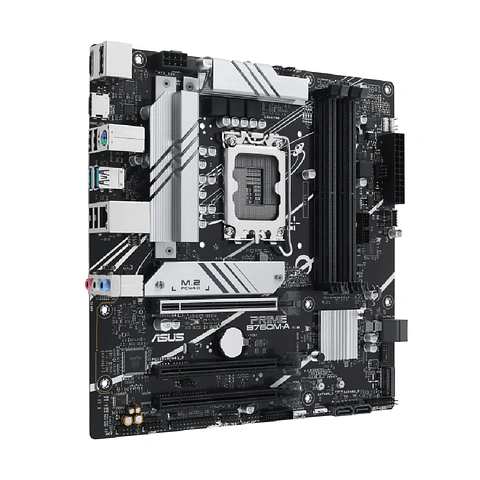 Placa Madre Asus PRIME B760M-A-CSM LGA 1700 DDR5, mATX, Aura Sync