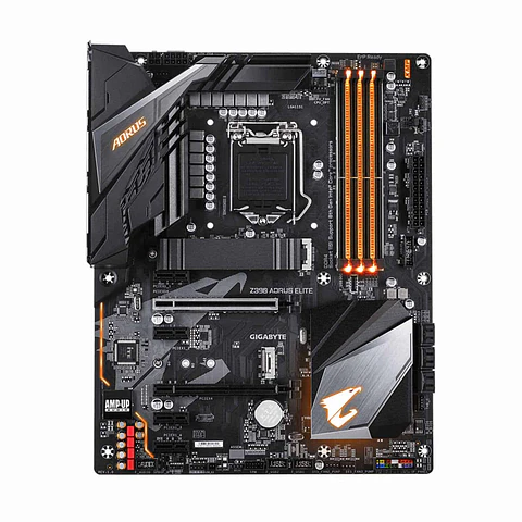Placa Madre GIGABYTE Z390 Aorus Elite, FCLGA1151 (9na Gen) Intel Z390 HDMI SATA 6Gb/s USB 3.1 ATX
