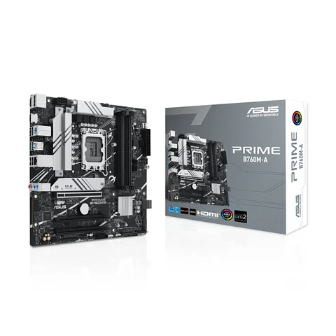 Placa Madre Asus Prime B760M-A, LGA 1700, DDR5, PciE-4, mATX