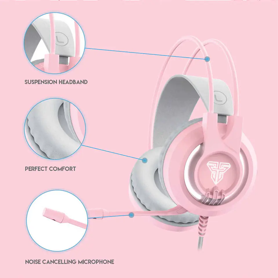 Audífonos gamer Fantech HG20 Chief II - Sakura Edition 3