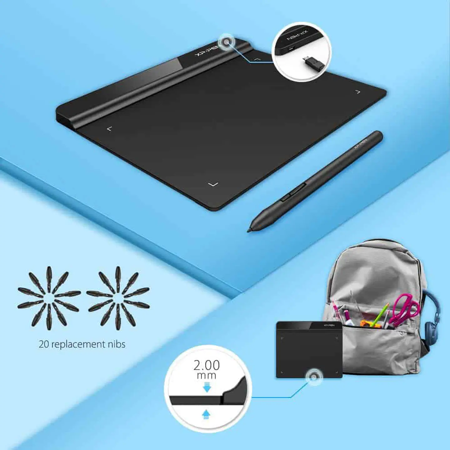 Tableta Grafica Digitalizadora XP-Pen Star G640 3