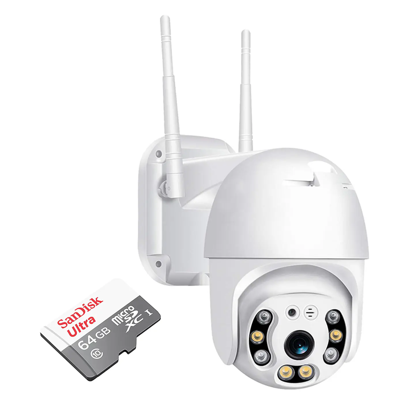 Cámara IP Ptz Wifi  Tecnolab + Memoria Sandisk 64 Gb Inalámbrico H265 1