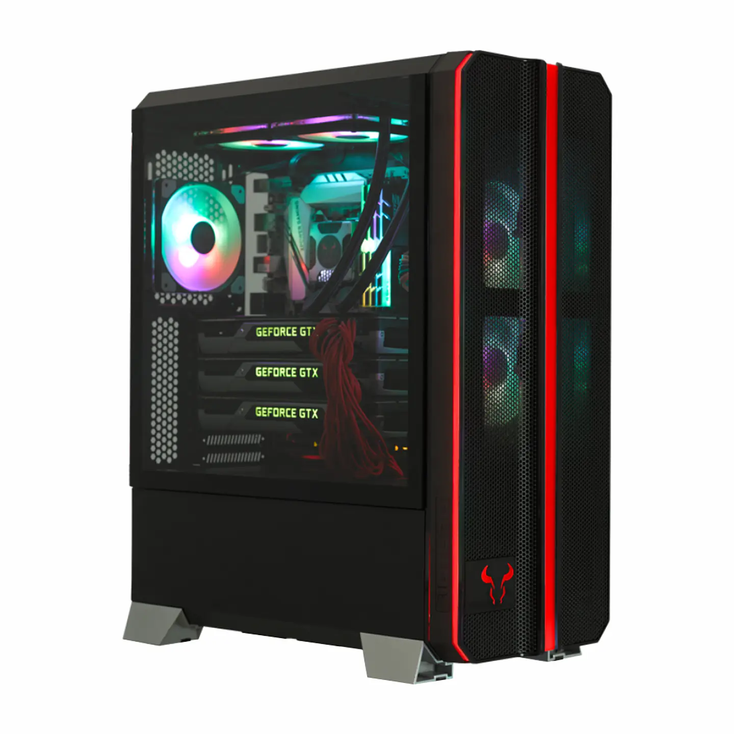 Gabinete Riotoro CR1288 Prism RGB con 3 ventiladores (Mini-ITX, Micro-ATX, ATX, E-ATX) 2