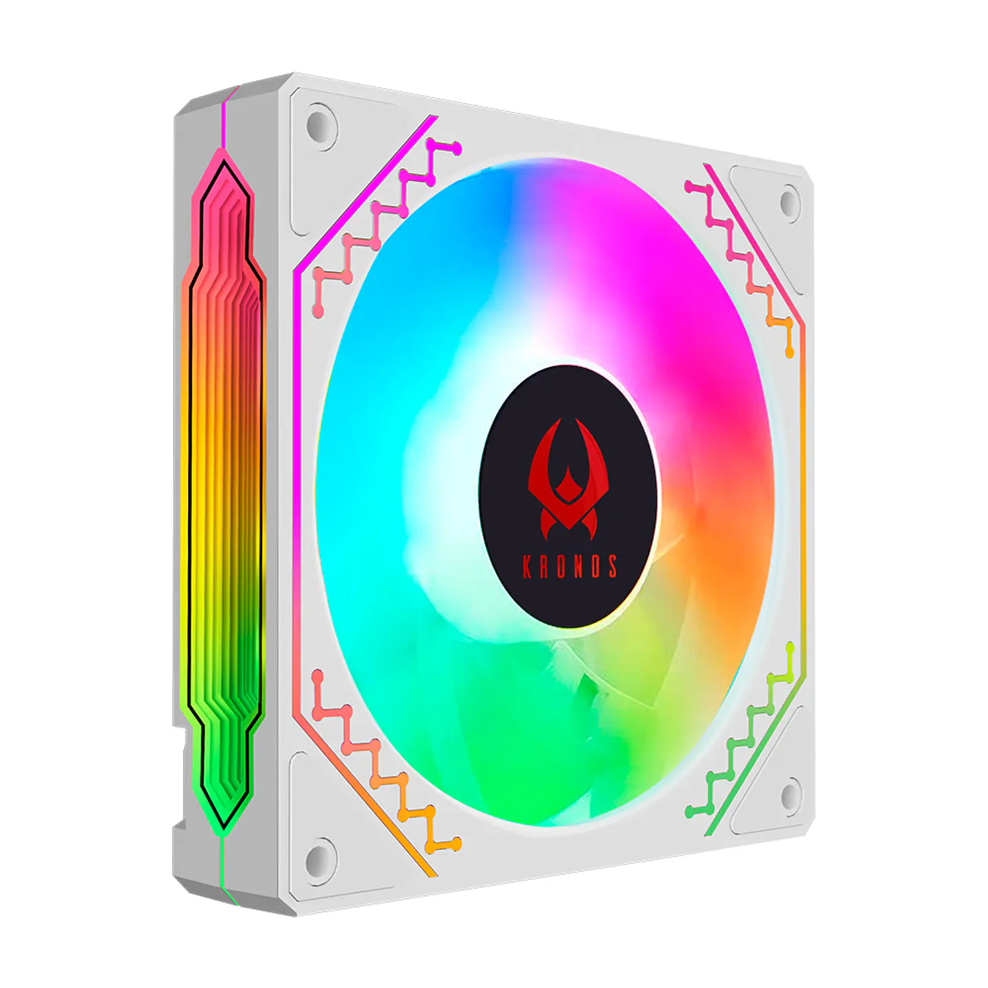 Ventilador de Gabinete Kronos Ventus White, ARGB, 120mm, 1 Unidad, conexión 6 pi 4