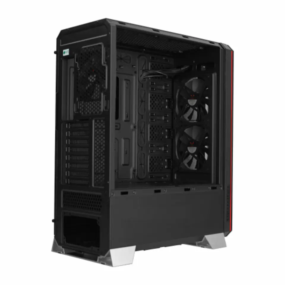 Gabinete Riotoro CR1288 Prism RGB con 3 ventiladores (Mini-ITX, Micro-ATX, ATX, E-ATX) 5