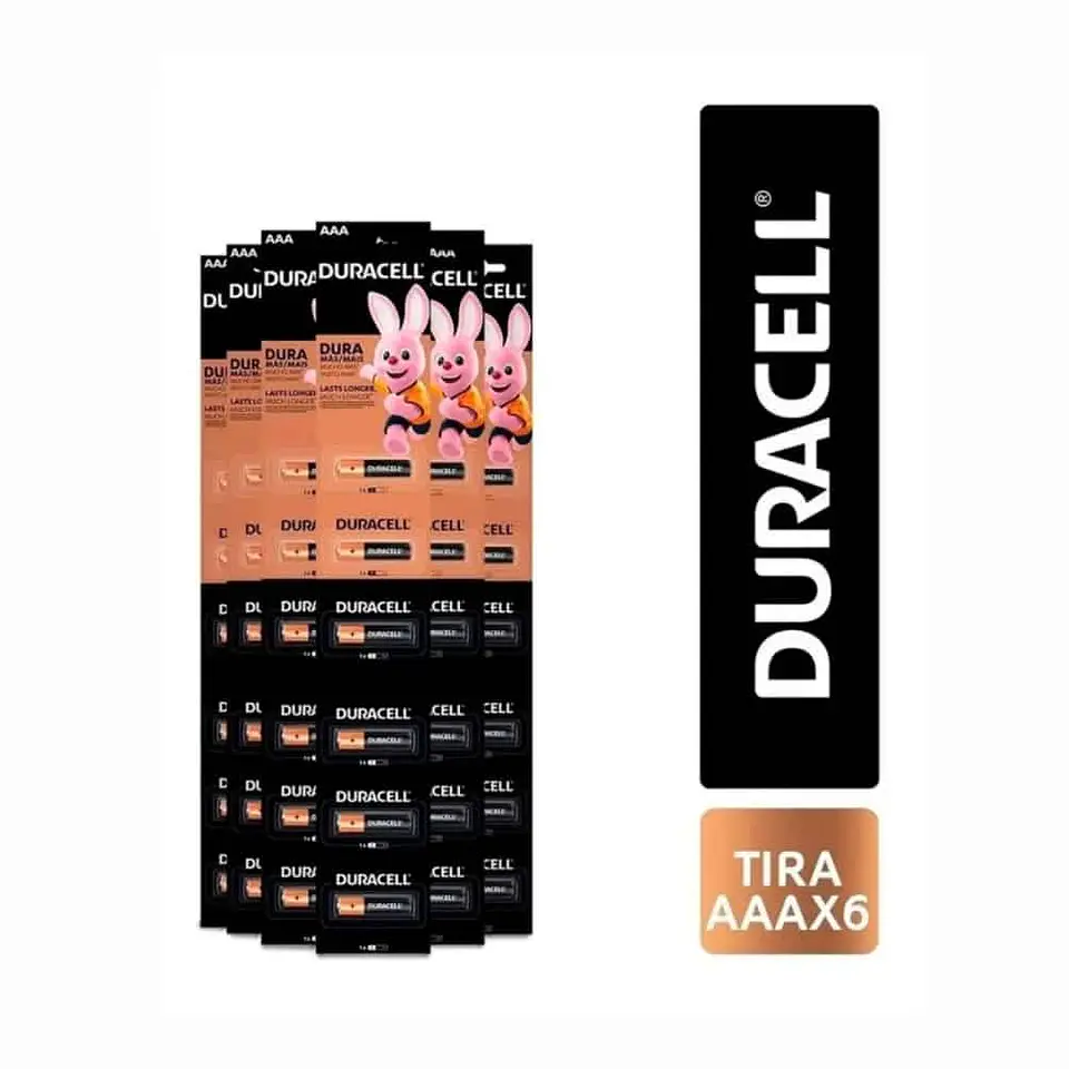 Tira de pilas Duracell AAA - 6 unidades 1