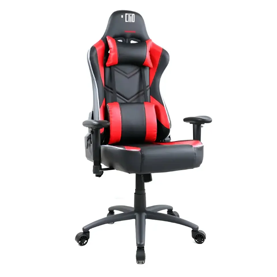 Silla Gamer Clio Nikari RGB, Brazos 2D, Reclinable Rojo / Negro 2