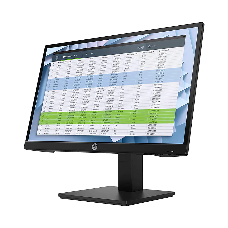 Monitor HP P22h G4 de 21.5“ (IPS, Full HD, 60Hz, VGA+DP+HDMI) 2