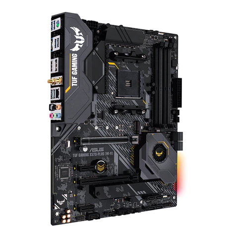 Placa Madre Asus TUF GAMING X570-PLUS Wi-Fi, AM4, DDR4, M2 x2 PCIe 4.0, RGB, ATX