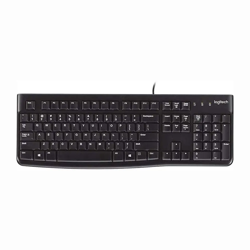 Teclado K120 Logitech , USB, Alámbrico, Negro 1
