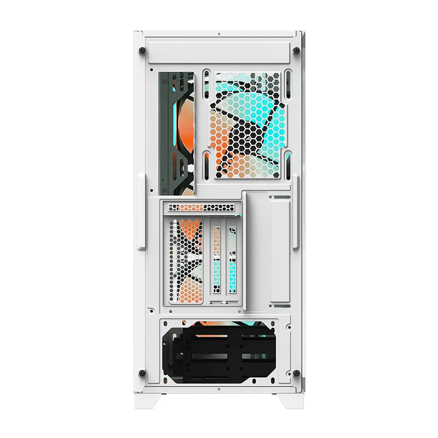 Gabinete Gigabyte C301 Glass, ATX, 4 coolers ARGB, Blanco 5