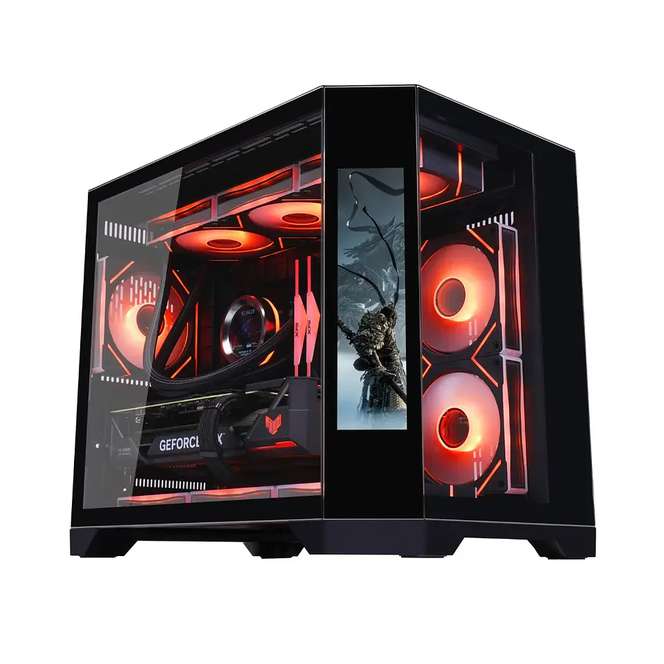 Gabinete Kronos Dreamer Pantalla LED Micro-ATX Vidrio Temp USB 3.0 1