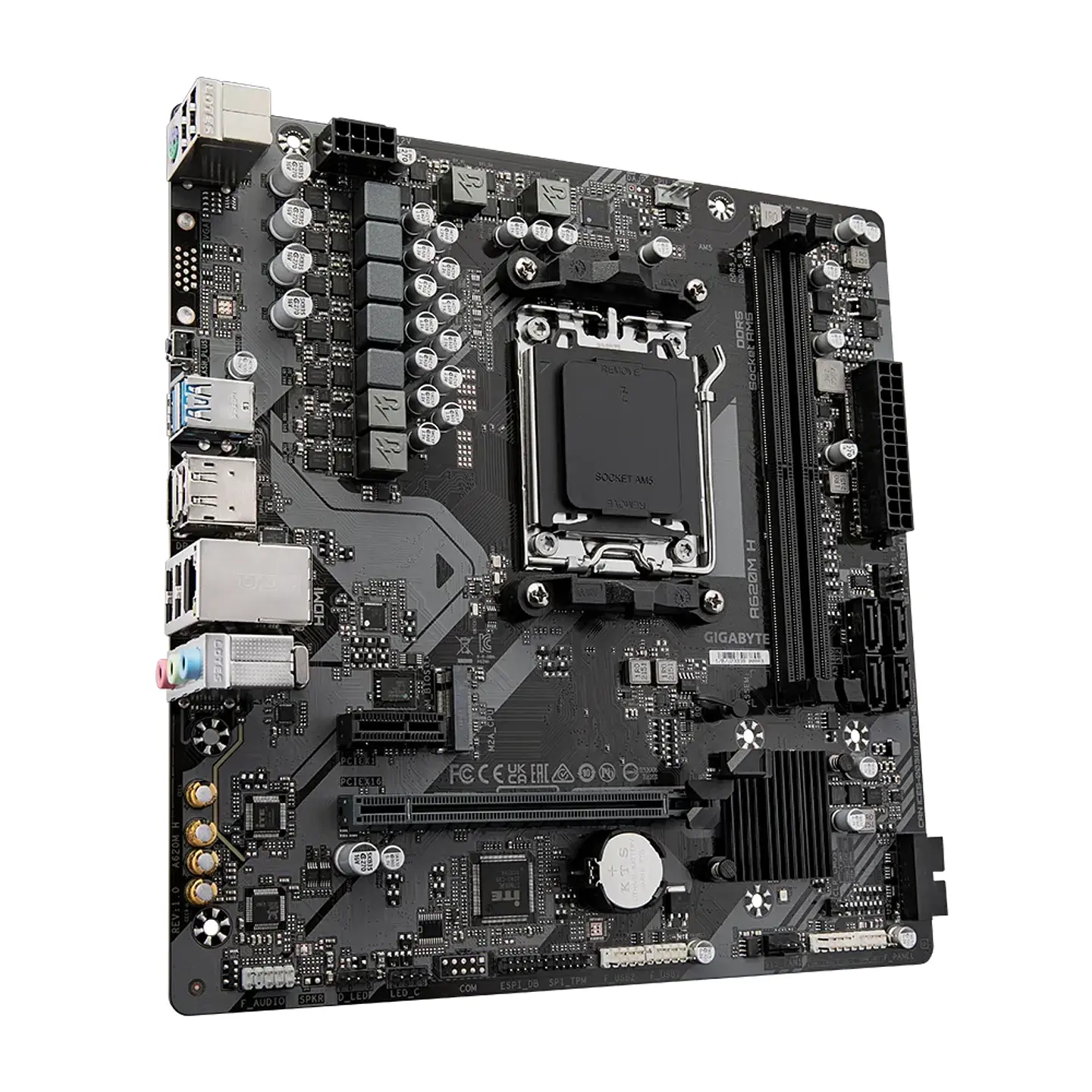 Placa Madre Gigabyte A620M H AM5, DDR5 up 7200MHz, M.2, mATX 2