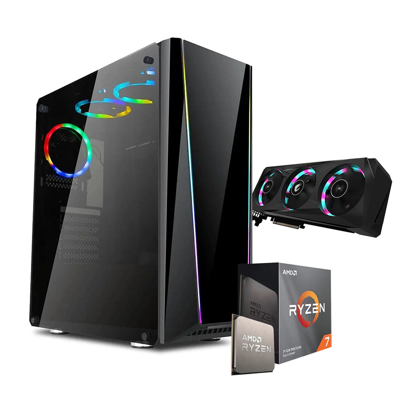 Pc Gamer Predador Ryzen 7 5700X: RX 6700 XT Élite, 1TB SSD Gen 4, 32GB RAM 1