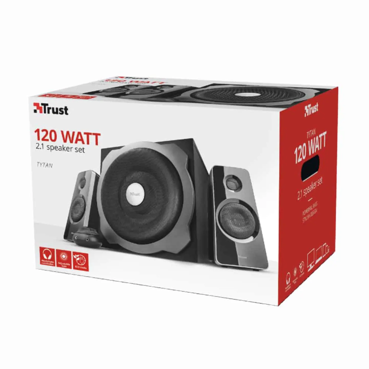 Parlante Subwoofer Trust Tytan  2.1 - 120W 6
